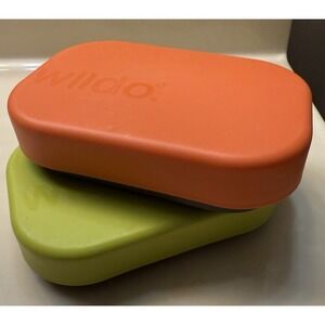 2 Wildo Camp-A-Box Lime And Orange Packable Camping Outdoor Hiking Gear Supplies